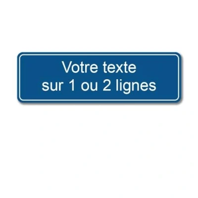 Immagine di Mygoodprice Targa con incisione personalizzata da 1 a 2 righe, 13 x 4 cm, adesiva, colore: Blu scuro