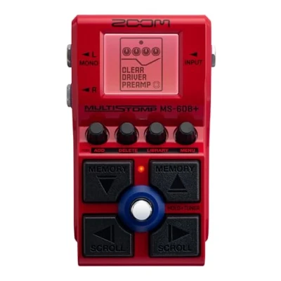 Immagine di Zoom MS 60B+ Pedale multieffetto per basso 11 preamp 75 effetti raddoppi in ottava, filtri, modulazioni a sonorità synth, drive