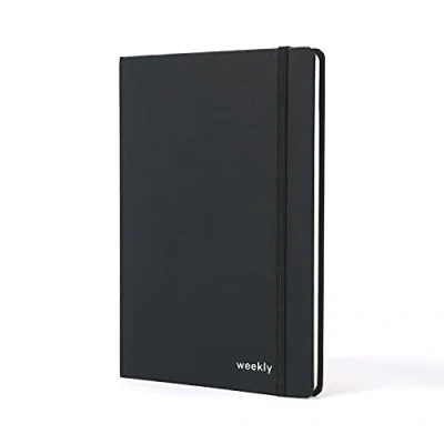 Immagine di Jumble &amp; Co Moodler Agenda settimanale senza data, formato A5, colore: Nero ardesia