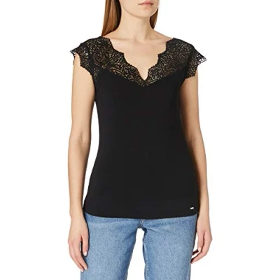Immagine di Morgan DENO Tshirt con stampa, Donna, Taglia: 40, Noir