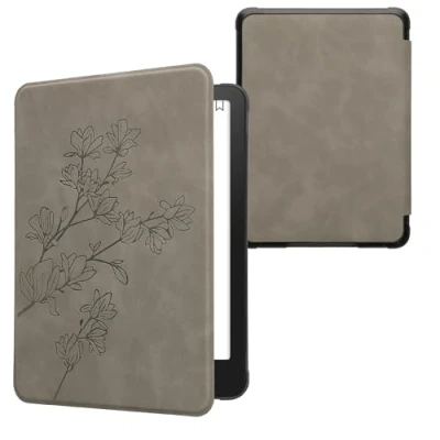 Immagine di kwmobile Custodia eReader Compatibile con Amazon Kindle Paperwhite (12. Gen 2024)/Kindle Colorsoft Cover eBook Reader Flip Case Magnetica Pelle PU Magnolie