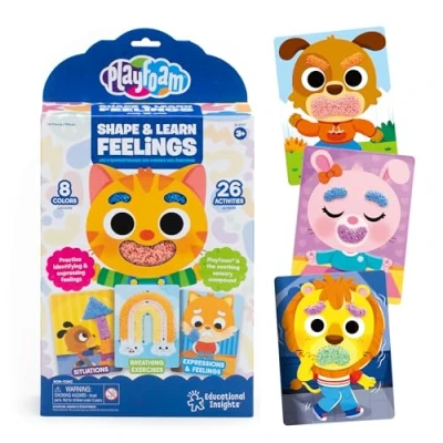 Immagine di Learning Resources Playfoam dai Forma e Impara i Sentimenti, età 3+, 26 attività, Emozionale per Bambini, Sensoriale, Giocattolo di Apprendimento Sociale ed Emotivo, EI 2037