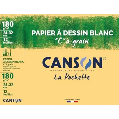Immagine di CANSON Zeichenpapier C à Grain, 320 x 240 mm, 180 g/qm