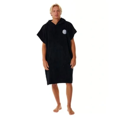 Immagine di Rip Curl LOGO Hooded Accappatoio, Uomo, Taglia: One Size, Black