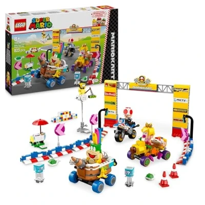 Immagine di LEGO Super Mario Kart: Pack Baby Peach e Gran Premio, Veicoli Pista Giocattolo da Costruire, Set con Personaggi Nintendo Collezione, Giochi per Bambini Bambine 8 Anni, Idea Regalo 72036