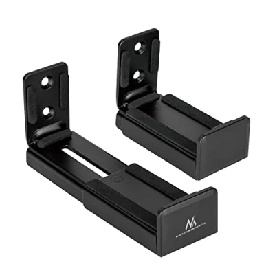 Immagine di Maclean MC 932 Staffa universale per soundbar Da parete altoparlante Profondità regolabile 90 154 mm a 15 kg Coppia di staffe 2X