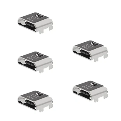 Immagine di eMagTech 5pcs Porta di Ricarica Micro USB Dock Connector Sostituzione Blocco Spina Compatibile con Samsung Galaxy Tab A/Tab E/Core Prime