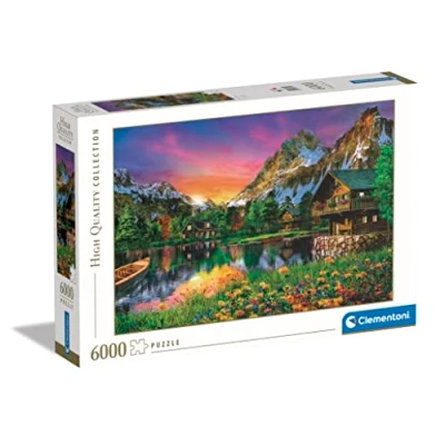 Immagine di Clementoni Puzzle 6000 Pezzi Arte per Adulti e Ragazzi, High Quality Collection, Tema Alpine Lake, Idea Regalo Uomo Donna, Made in Italy, 169,6x118,4 cm, 36531
