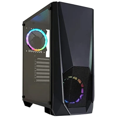 Immagine di Xilence Xilent Blast X505.ARGB Alloggiamento per PC da gioco, 2 ventole ARGB PWM 120 mm, ATX Midi Tower, nero