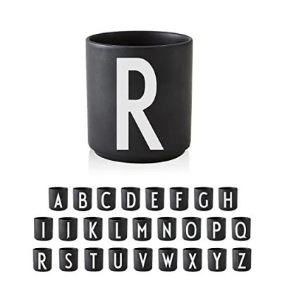 Immagine di Design Letters Tazzine Caffe regalo per la mamma Tazza da Espresso Progettato a Copenaghen Festa della idee Tazze Colazione in Porcellana Particolari, 330 Ml