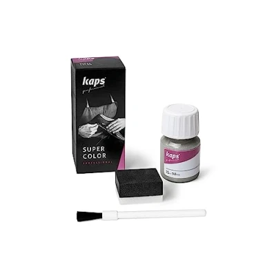 Immagine di KAPS Super Color, Colorante per Pelle Naturale, Ecopelle e Tessuto, Tinta da 25ml (402 Argento Antico)