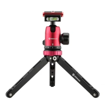 Immagine di Moman treppiede da tavolo con Testa a sfera, per mini fotocamera del 360, montaggio vite 1/4 e 3/8 Carico utile 10 kg, Canon Sony Nikon DSLR, smartphone BHTR01