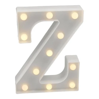 Immagine di JANDEI Lettere LED, Numeri Luminosi, Figura a Cuore, 22cm, con Luce Calda per Decorazione e Atmosfera, Luci Notturne Scrivania, Compleanni, Matrimoni, Vetrine. Funzionano batterie AA (Z)