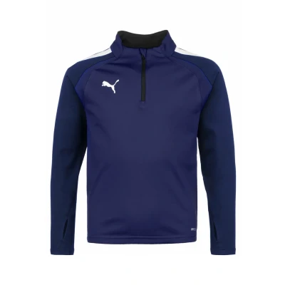 Immagine di Puma Teamliga Maglietta a manica lunga per bambini, Taglia: 116, Peacoat/ white