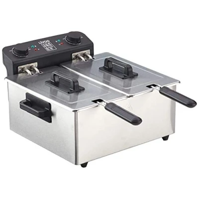 Immagine di LIVOO DOC217 Friggitrice doppia 2 x 3 L in acciaio 3300W Nero + Grigio
