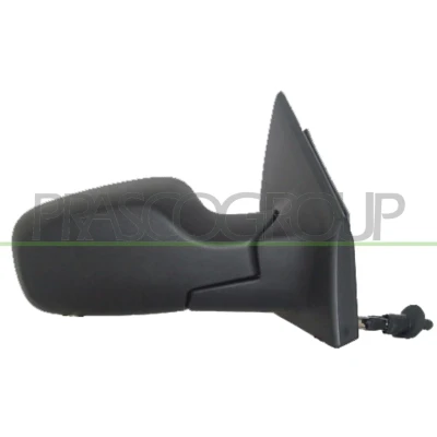 Immagine di Specchio retrovisore esterno Prasco RN3257113P Premium Dx nero manuale regolabile dall&#039;interno, con sensore temperatura, Regolazione:comando cavo fles