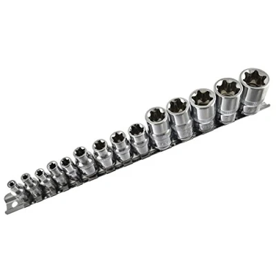 Immagine di Stella/stella femmina 14PC impostato 1/4&quot; / 3/8&quot; e 1/2&quot; socket E4 E24
