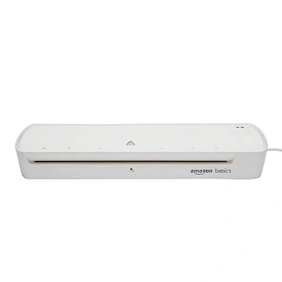 Immagine di Amazon Basics Laminatore termico, formato A3, include due buste per laminatura, Bianco, Tinta unita