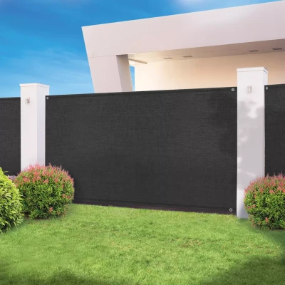 Immagine di Rete ombreggiante 1,8x10m, telo frangivista recinzione giardino 300g/m², nero IDMarket