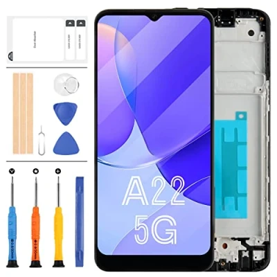 Immagine di per Samsung Galaxy A22 5G Sostituzione dello Schermo A226 SM A226B Display LCD Touch Digitizer Kit A226B/DS A226B/DSN Sensore Assemblea Vetro Nero Riparazione (Non Originale)
