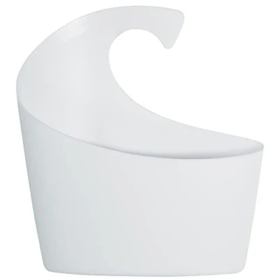 Immagine di Spirella Sydney cestino in polipropilene, accessori da bagno, bianco, 19,5 x 17,5 6,5 cm