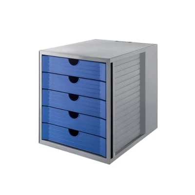 Immagine di HAN SYSTEMBOX KARMA 14508 16 Cassettiera Grigio DIN A4, C4 Numero cassetti: 5