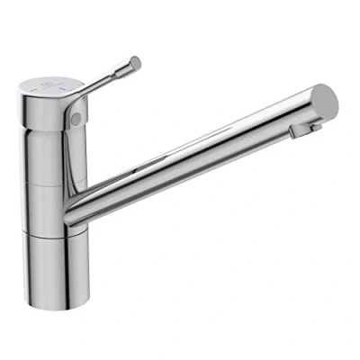 Immagine di Ideal Standard BC295AA Ceralook Miscelatore da appoggio su lavello, a bocca alta orientabile, cromato