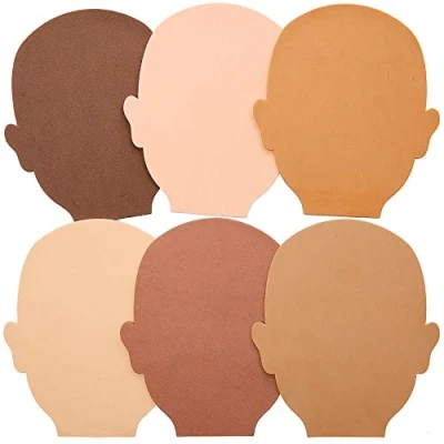 Immagine di Baker Ross FX245 Teste di Gommapiuma Color Carne Set 30, attività creativa per bambini
