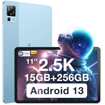 Immagine di DOOGEE Tablet 11 Pollici, T30 PRO Android 13 Tablet, 2.5K PC/Helio G99 Octa Core/15GB RAM + 256GB ROM (2TB TF)/8580mAh Gaming Tablet/20MP