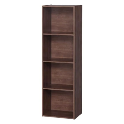 Immagine di Iris Ohyama, Mobile contenitore / Scaffale portaoggetti Mobili per ufficio Organizzatore con ripiano, Modulare,Design, Ufficio, Casa Office Basic Rack CX 4FN Marrone