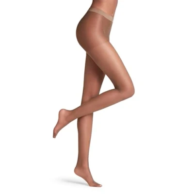 Immagine di FALKE Invisible Deluxe 8 DEN W Ti ultra trasparenti velati tinta unita 1 pezzo, Collant Donna, Marrone Espresso 5188 O, S