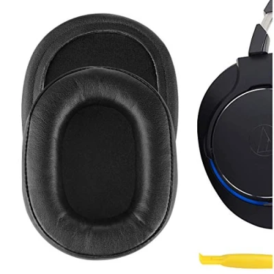 Immagine di GEEKRIA Earpads Replacement for ATH MSR7, MSR7NC, MSR7BK, MSR7GM, M50 Headphones Ear Pad/Ear Cushion/Earpads Repair Parts (Black)