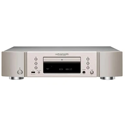 Immagine di Marantz CD6007 Lettore CD Fine Tuned con Porta USB, Conversione D/A ad alta risoluzione, Amplificatore per cuffie, Filtri Digitali, Argento/Oro, Fino a 192 kHz/24 Bit