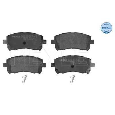Immagine di MEYLE 025 235 5817/W Kit pastiglie freno ORIGINAL Quality Assale anteriore con segnalatore acustico usura lamierino anticigolío