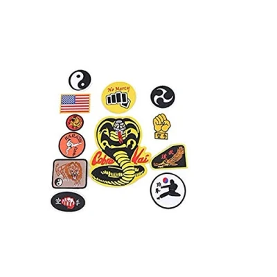 Immagine di costumebase toppe Cobra Kai complete Set di 12 per Johnny Lawrence Karate Kid