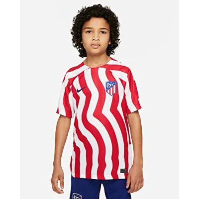 Immagine di Nike Performance ATM Y NK DF STAD JSY SS HM Maglia da calcio per bambini, Taglia: 152 158, White/deep royal blue