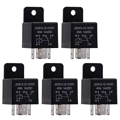 Immagine di Ehdis 5pcs relè Auto 5 Pin 12V 40A SPDT Modello No .: JD2912 1Z 12VDC 14VDC, contattore Interruttore di accensione, rele per Auto, Camion, Barche Marine, lampade, ECC