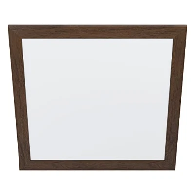 Immagine di EGLO Led Panel Piglionasso, con cornice decorativa in legno, lampada da soffitto legno marrone scuro, luce cucina e ufficio, illuminazione bianco neutro, L x 64,5 cm