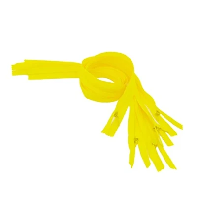 Immagine di LEDUC Trimz RVNAVN3 Cerniera Invisibile Chiusura Lampo, Nylon, Giallo, 40 cm, 10 unità