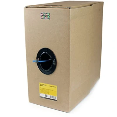 Immagine di StarTech.com Matassa di Cavo Ethernet Cat6 sfuso Bobina rete 305m Classificato CMR Blu Conforme a TAA