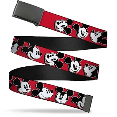Immagine di Buckle Down Cintura Web Topolino 3,2 cm Grtel, Multicolore, 3 Breit Passt Oben 107 Pant Größe Uomo