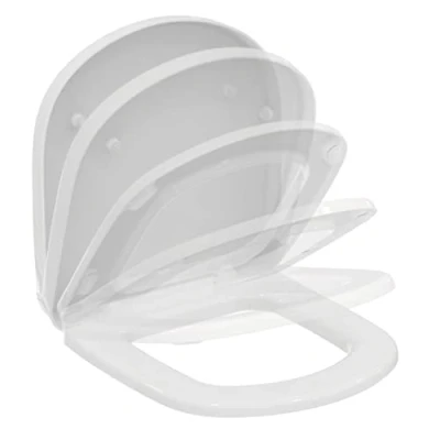 Immagine di Ideal Standard Tempo, Sedile completo copri WC, Chiusura rallentata, Bianco