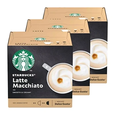 Immagine di Nescafé Dolce Gusto Starbucks latte Macchiato bevanda al con caffè 3x12 capsule