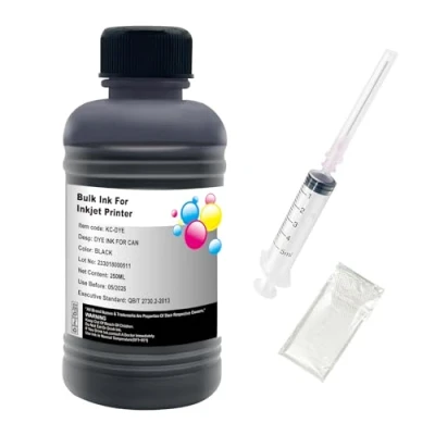 Immagine di Hallosun 250 ML inchiostro di ricarica nero Compatibile per Canon PG 560 CL 561 540 541 540XL 541XL 560XL 561XL 40 etc serie con CISS CIS System 1 siringa, guanto