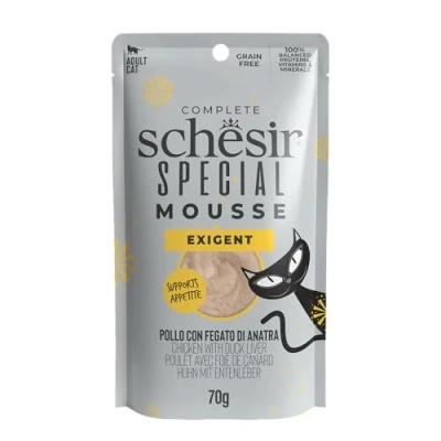 Immagine di Schesir Special Exigent, Cibo Umido Completo per gatti esigenti (Buste 12 da 70g)