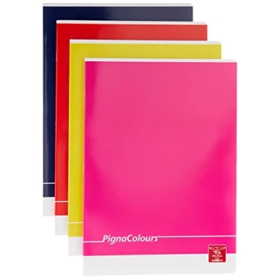 Immagine di Pigna Colours 02298860B, Quaderno formato A4, Rigatura 0B, righe per 3 elementare, Carta 80g/mq, Pacco da 10 Pezzi