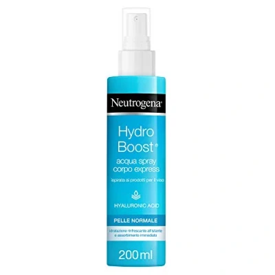 Immagine di Neutrogena, Acqua Spray Corpo Express, Hydro Boost, con Acido Ialuronico, Idratante, 200ml