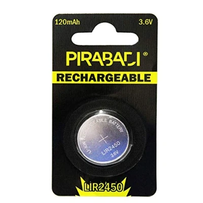 Immagine di ACCU Batteria a bottone ricaricabile LIR2450 3,6 V LI ION Coin Battery LIR 2450 CR2450