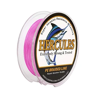Immagine di HERCULES Filo da pesca intrecciato a 4 fili, 100 2000m, 6 100lb, super morbido, polietilene, Lenze intrecciate per con lenza, riva, in mare, barca