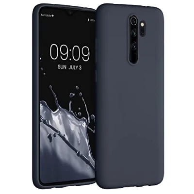 Immagine di kwmobile Custodia Compatibile con Xiaomi Redmi Note 8 Pro Cover Back Case per Smartphone in Silicone TPU Protezione Gommata blu mirtillo